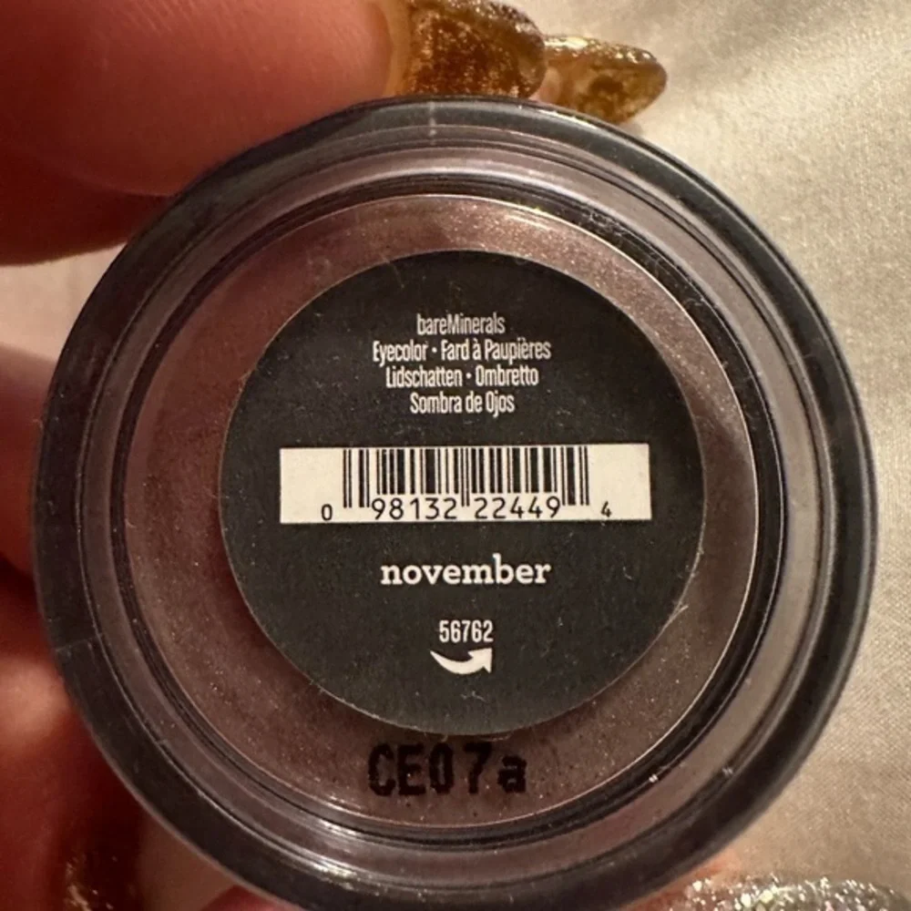 bareMinerals, NOVEMBER loose mineral eyeshadow, NWOB, DISCONT’D, .02 ounce
